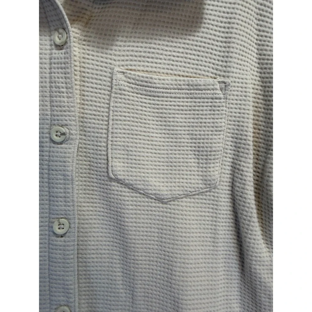 Magellan Outdoors Kids Cream Waffle Campfire Shirt Jacket Shacket Size M 8-10